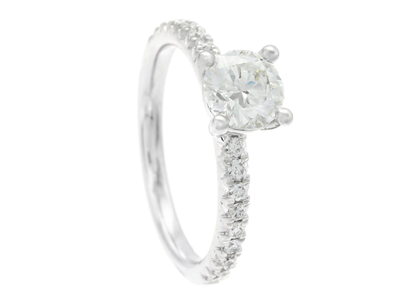 Jewellery, RING, 18K white gold