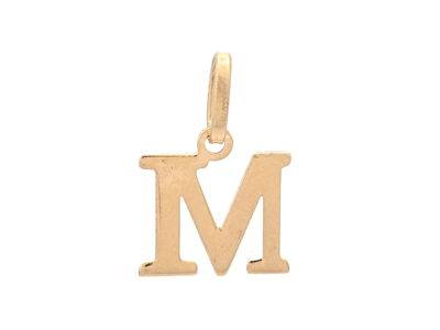 Jewellery, LETTER PENDANT, letter M
