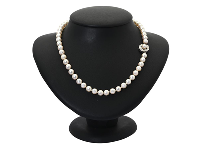Jewellery, PEARL NECKLACE, cultured epärlor