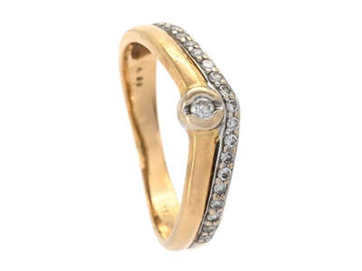 Jewellery, RING, 18K gold/white gold