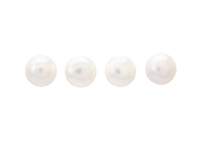 Jewellery, 4 PEARL EARRINGS, 14K gold gold plated