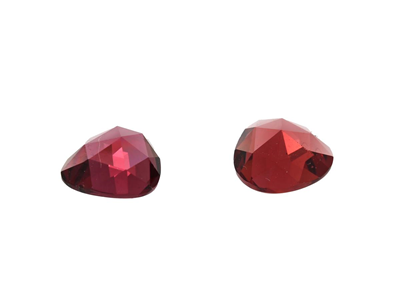 Gemstones, 2 GARNETS, rose cut