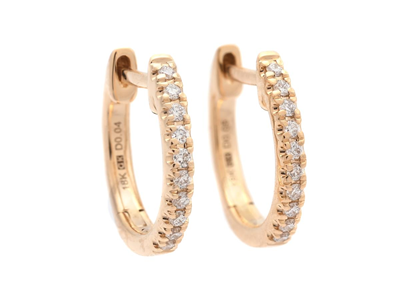 Jewellery, HOOP EARRINGS, 18K gold
