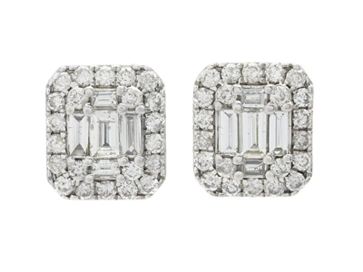 Jewellery, EARRINGS, 18K white gold