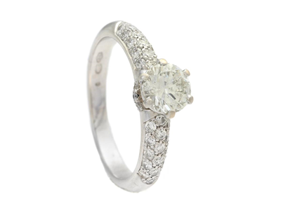 Jewellery, RING, 18K white gold