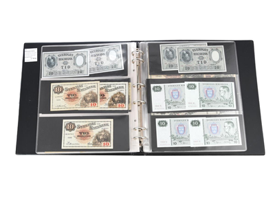 Coins, BANK-NOTES I FILE, 1 items 1000 kr 1971