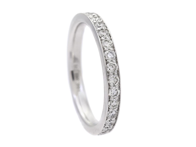 Jewellery, FULL ETERNITY RING, 18K white gold