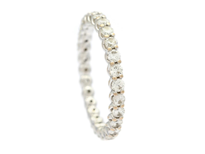 Jewellery, FULL ETERNITY RING, 18K white gold