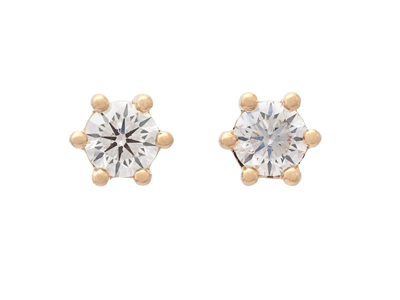 Jewellery, SOLITAIRE EARRINGS, 18K gold