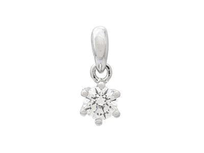 Jewellery, SOLITAIRE PENDANT, 18K white gold