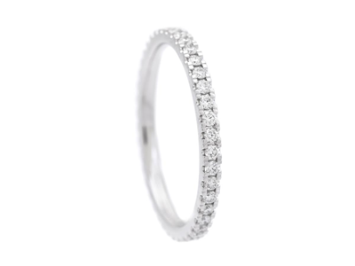 Jewellery, FULL ETERNITY RING, 18K white gold