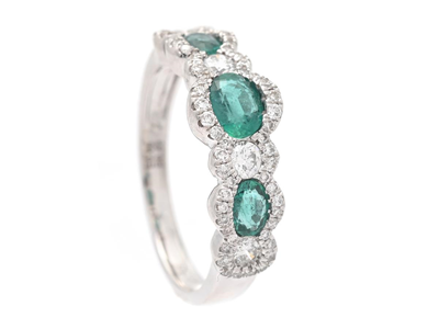 Jewellery, RING, 18K white gold