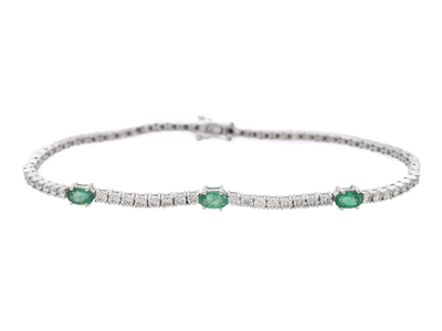 Jewellery, BRACELET, 18K white gold
