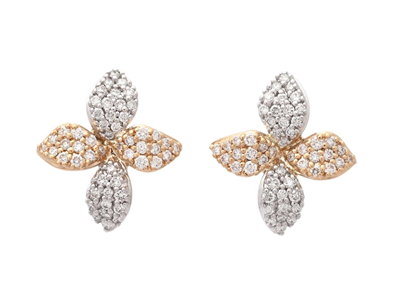 Jewellery, EARRINGS, 18K gold/white gold