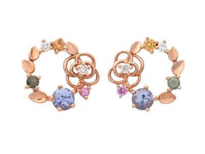 Jewellery, EARRINGS, 18K rose gold