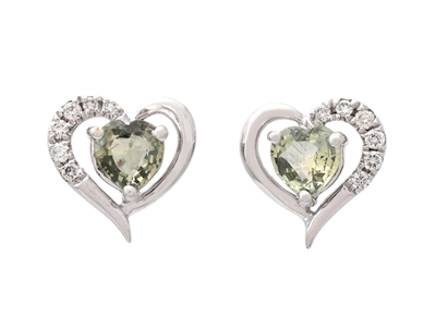 Jewellery, EARRINGS, 18K white gold