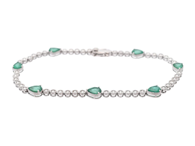 Jewellery, BRACELET, 18K white gold