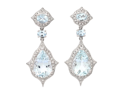 Jewellery, EARRINGS, 18K white gold