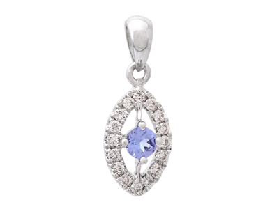 Jewellery, PENDANT, 18K white gold