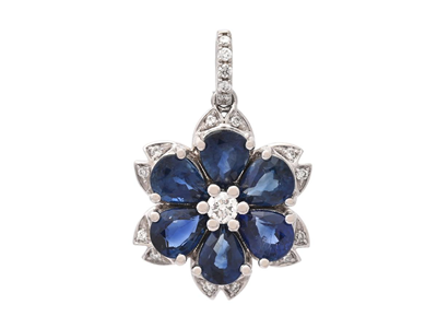 Jewellery, PENDANT, 18K white gold