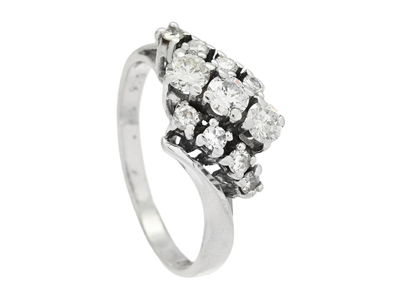 Jewellery, RING, 18K white gold