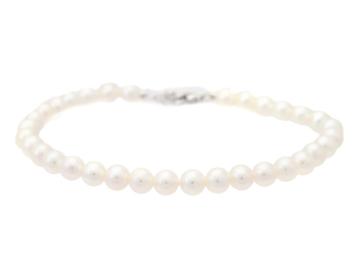 Jewellery, PEARL BRACELET, cultured freshwater pearls approx. 5,0-5,5 mm
