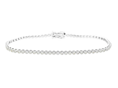 Jewellery, TENNIS BRACELET, 18K white gold