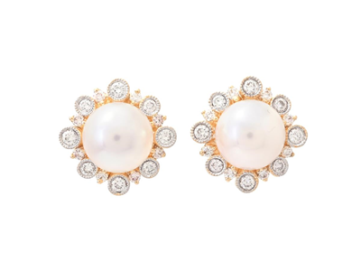 Jewellery, PEARL EARRINGS, 18K gold