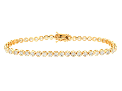 Jewellery, TENNIS BRACELET, 18K white gold