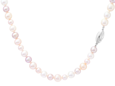 Jewellery, PEARL NECKLACE, cultured freshwater pearls approx. 6,0-9,0 mm