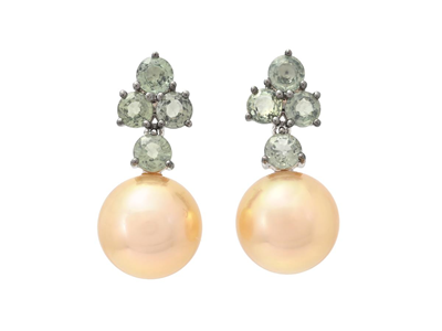 Jewellery, PEARL EARRINGS, 18K white gold