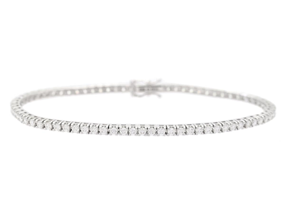 Jewellery, TENNIS BRACELET, 18K white gold