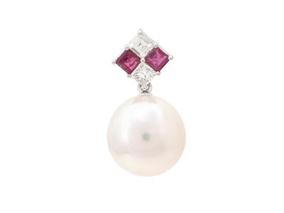 Jewellery, PEARL PENDANT, 18K white gold