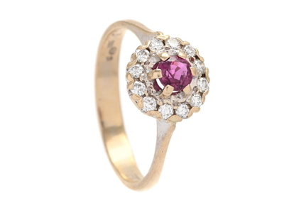 Jewellery, CLUSTER RING, 18K white gold