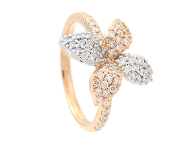 Jewellery, RING, 18K gold/white gold