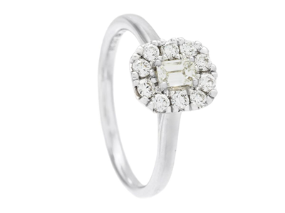 Jewellery, RING, 18K white gold
