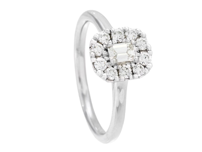 Jewellery, RING, 18K white gold