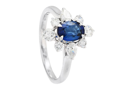 Jewellery, RING, 18K white gold