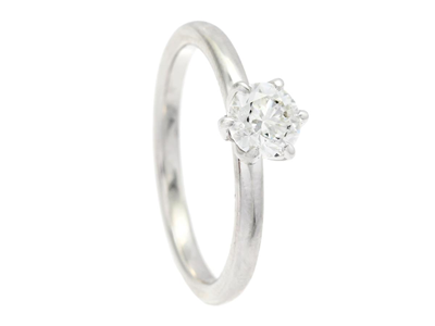 Jewellery, SOLITAIRE RING, 18K white gold
