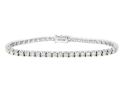 Jewellery, TENNIS BRACELET, 18K white gold