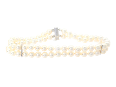 Jewellery, PEARL BRACELET, two rows