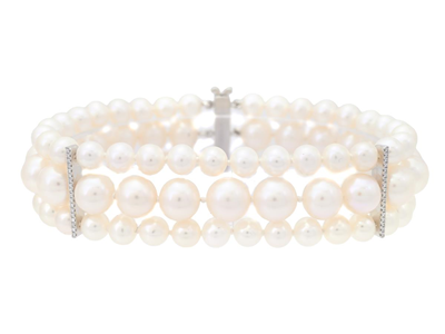 Jewellery, PEARL BRACELET, 3-row