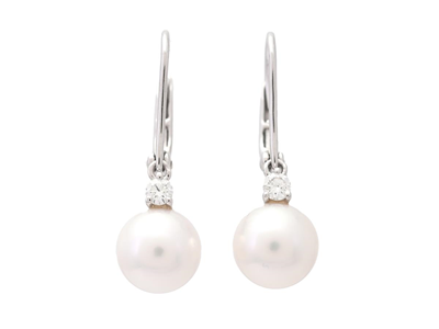 Jewellery, PEARL EARRINGS, 18K white gold