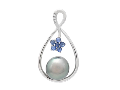 Jewellery, PEARL PENDANT, 18K white gold
