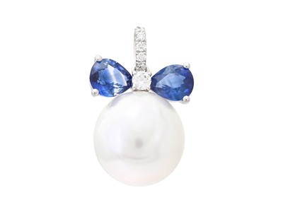 Jewellery, PEARL PENDANT, 18K white gold