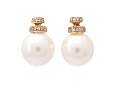 Jewellery, PEARL EARRINGS, 18K gold