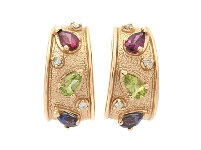 Jewellery, EARRINGS, 14K gold