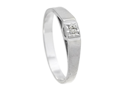 Jewellery, SOLITAIRE RING, 18K white gold
