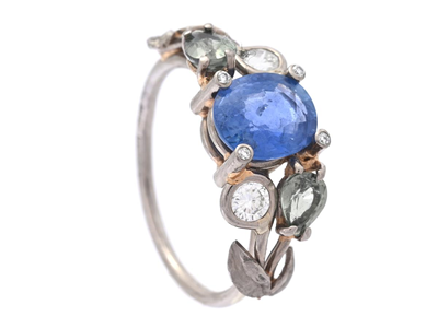 Jewellery, MANDELSTAM, ring,18K white gold