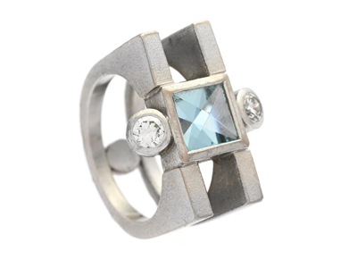 Jewellery, RING, 18K white gold